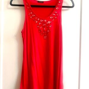 top cotton red size small